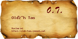 Oláh Tas névjegykártya