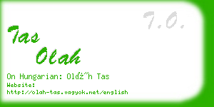 tas olah business card